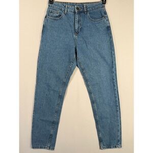 Noisy May Jeans Women's 27 x 26in Blue 11 in Rise Slim Straight Wash Denim Pants